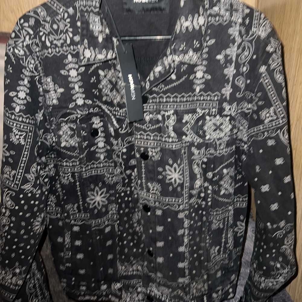 NOVAMEN unisex bandana denim jacket size M
